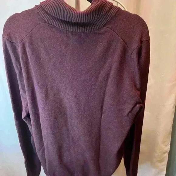 Banana Republic Factory Shawl Collar Sweater Burgundy Size large - Picture 2 of 6
